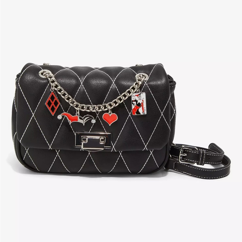 DC Comics Batman Harley Quinn Quilted Crossbody‎ Bag — BoxLunch Exclusive
